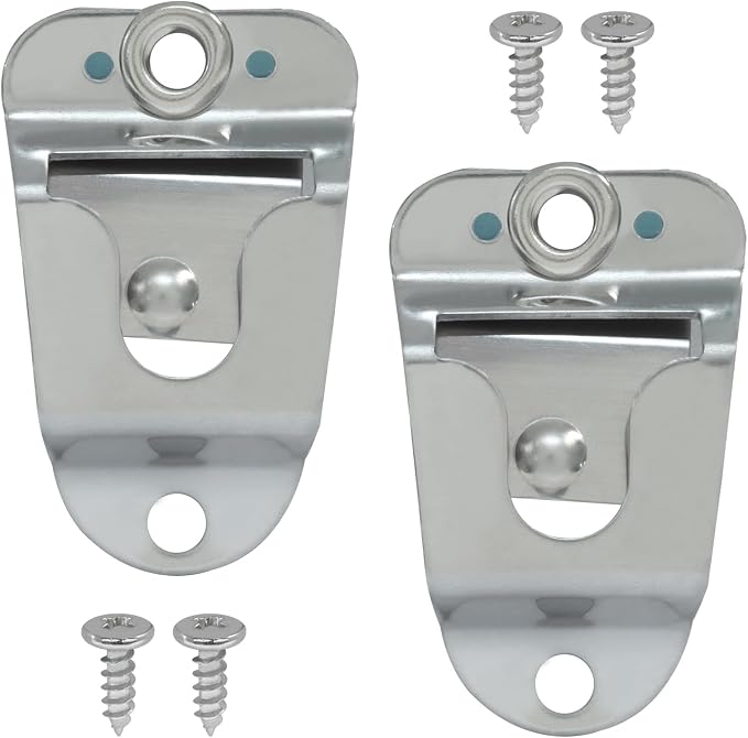 2Pcs Metal Microphone Holders | Durable, CB Mic Hanger Clip, Hook with Screws, For Kenwood Mobile Radio by Unknown