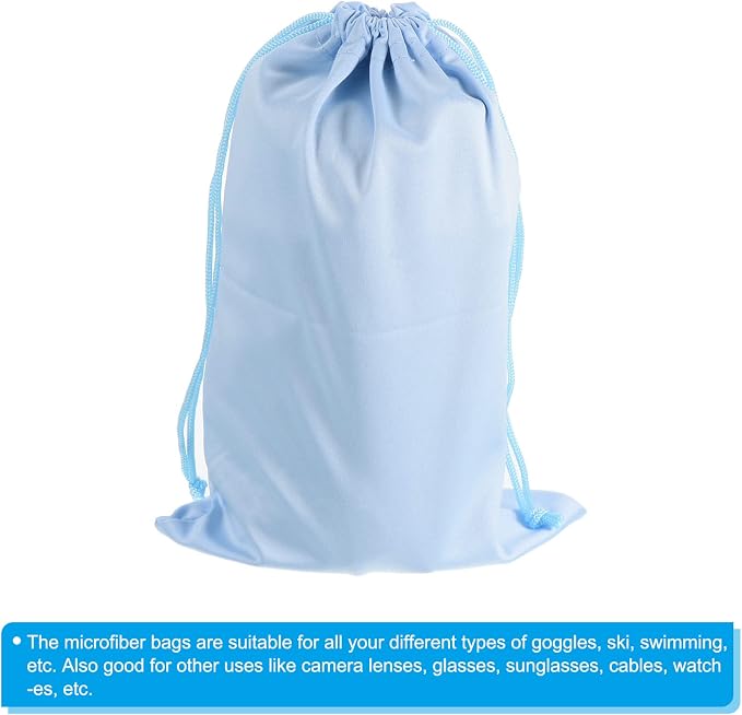 PATIKIL Ski Goggle Bag, Microfiber Snow Goggles Case Storage Sleeve Drawstring Pouch - Image 4