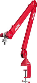 RØDE PSA1+ Professional Studio Arm with Spring Damping and Cable Management (Red) | Key details: Studio Arm with Spring Damping and Cable Management (Red) by R%C3%98DE