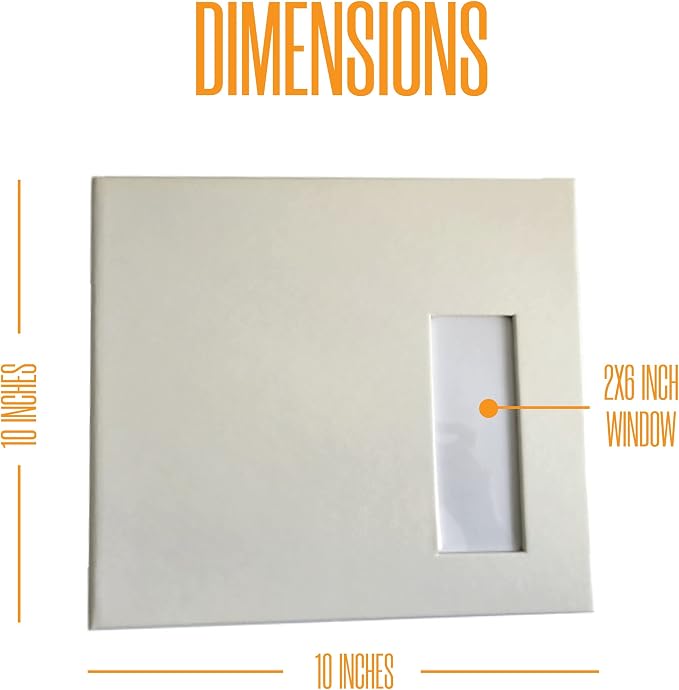 2x6 Strip Album, White Cover White Pages, 2 Gel Pens, 10pk | Leather-cover photo strip scrapbook journal holds 2x6 photos. Album guest book for weddings, graduations, anniversaries. - Image 4