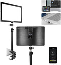 NEEWER 15.5" LED Streaming Key Light, Clamp on Desk Panel Video Lighting for Gaming Recording Zoom Call, CRI97+, 2.4G PC/Mac iOS/Android APP Control, Compatible with Elgato Stream Deck, GL1 PRO Black | Video Lighting Gaming Recording Zoom Call, CRI97+,... by Neewer