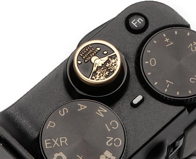 Falling Cherry Blossoms Camera Metal Shutter Decorative Button for Fujifilm x100vi x100v xpro2 xt50 xt30 xt30ii for Nikon zf (Copper Alloy-Shutter Decorative Button) - Image 2