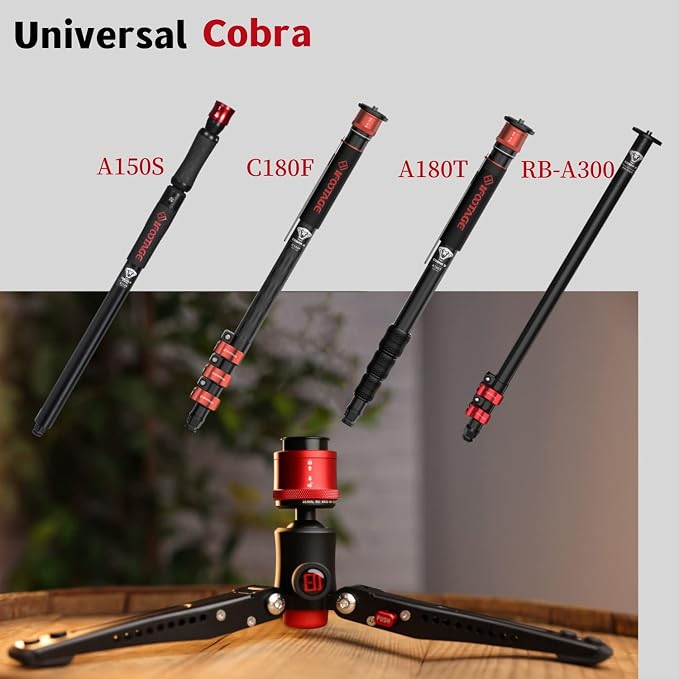 IFOOTAGE Cobra 3 Base,Monopod Base,Portable Tabletop Mini Tripod Mount with 360° Degree Rotatable Ball-Head,Quick Release Platform,Compatibility Cobra 2,Max Load 17.6 lbs - Image 5