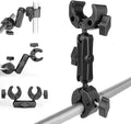 Double Super Clamp Camera Mount Umbrella Clamp for Chair | Umbrella Holder with 360° Ball Head Magic Arm for Stroller/Wheelchair/Beach Wagon/Golf Cart/Pole/Light Stand/Motorcycle by YALLSAME