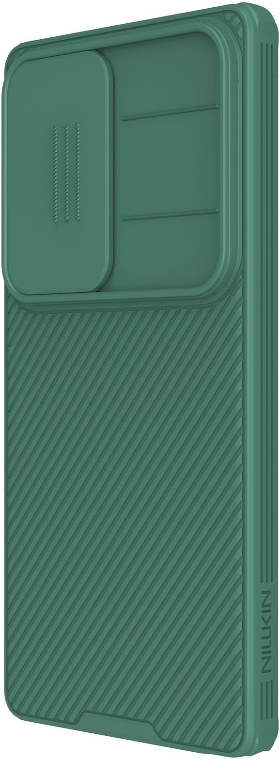 Nillkin for Samsung Galaxy S25 Ultra Case with Camera Cover, [Lens Protection] Mil-Grade Shockproof Protective Bumper Hard Cover Slim Phone Case for Galaxy S25 Ultra Cases 6.9'' Green - Image 4