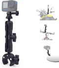 Super Clamp with Dual Ballhead Magic Arm, Aluminum Camera Clamp Mount Kit for GoPrO/Pocket 3 /lnsta360 X5 X4 /DSLR/Monitor/Video Light/Desk/Microphone/Handlebar-360°Rotating & 1/4”Screw, JC029 by Mechrig