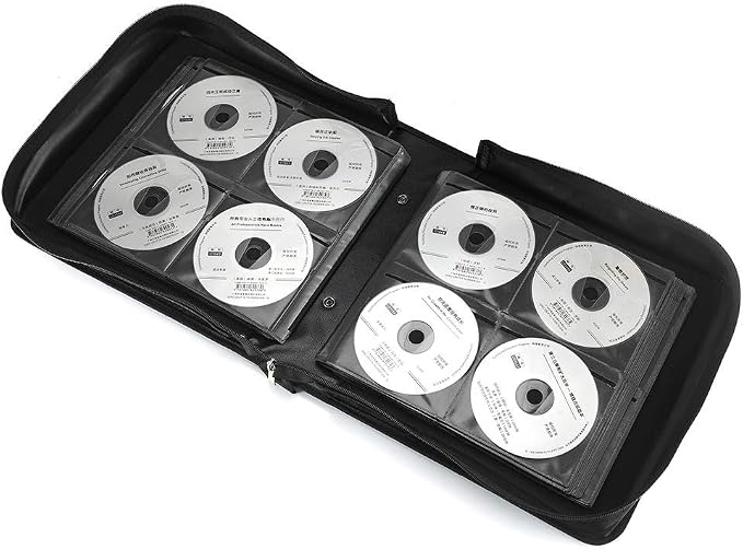 CCidea CD Case DVD Case Storage Holder-264 Capacity,Media Binder, CD Wallet, Disc Booklet, L11.4 x W 6.4 x H3.5 INCH (Black) - Image 4