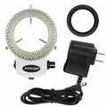 AmScope LED-144W-ZK White Adjustable 144 LED Ring Light Illuminator | USB 2.0 Connectivity Stereo Zoom Microscope 144-LED Ring Light by AmScope
