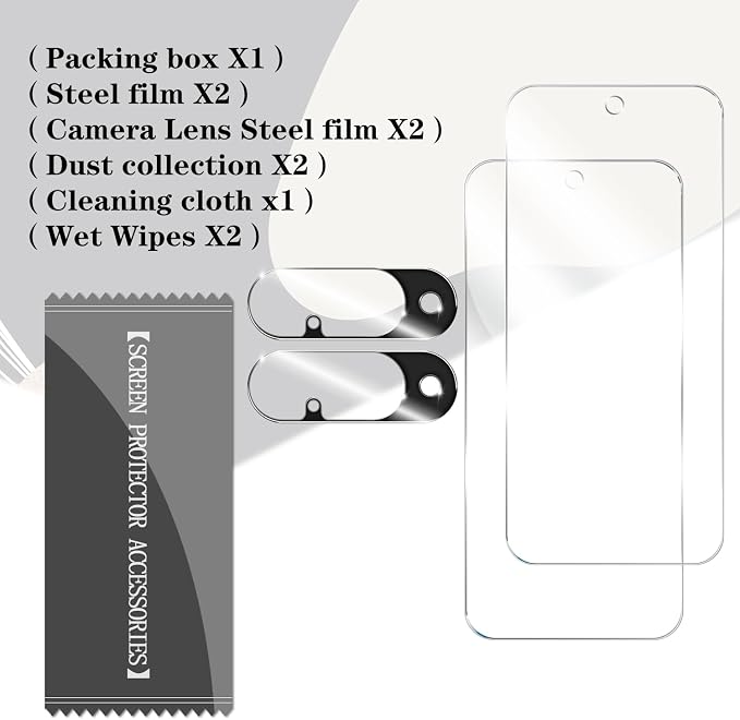 BIGFACE for Pixel 10 Tempered Glass Screen Protector + Camera Lens Protector [ 2 + 2 Pack ][Fingerprint Unlock] [Anti-Scratch] [Case Friendly] Clear HD Protective Film for Google Pixel 10 5G - Image 7