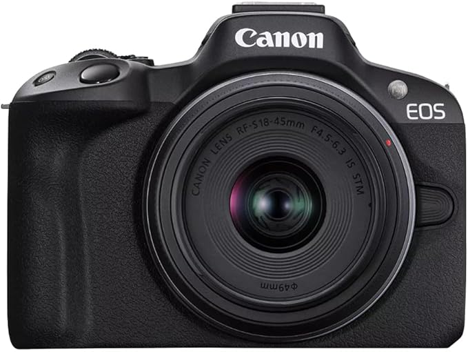 Canon EOS R50 Mirrorless Camera Content Creator Kit Including Body + 18-45mm is STM Lens + Microphone + Tripod Grip 5811C059 Bundle with Deco Gear Bag + 2 Battery + 128GB Memory Card + Accessories - Image 4