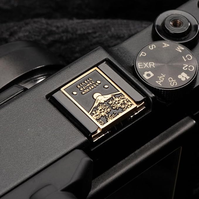 Falling Cherry Blossoms Camera Metal Hot Shoe Cover for Fujifilm xpro2 xpro1 x100vi xe5 xt5 xt4 xt3 for Nikon zf zfc df (Copper Alloy-Hot Shoe Cover) - Image 5
