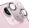 Compatible with iPhone 15 and 15 Plus Camera Lens Protector, Anti-Scratch Tempered Glass Len Screen Protector Shockproof Full Protective Camera Cover Case Friendly Lens Cover-Pink by Hsefo