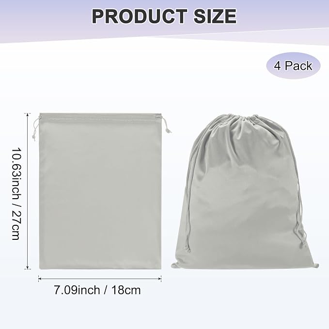 M METERXITY Ski Goggle Bag, Soft Microfiber Pouch Bags Case with Drawstring for Snow Goggles/Camera Lenses/Sunglasses - Image 3