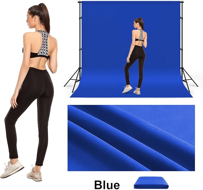 10x12ft Royal Blue Screen Backdrop for Photography, Large Seamless Polyester Fabric Royal Blue Photo Backdrop Curtain for Portrait Photoshoot Video Shooting - Image 6