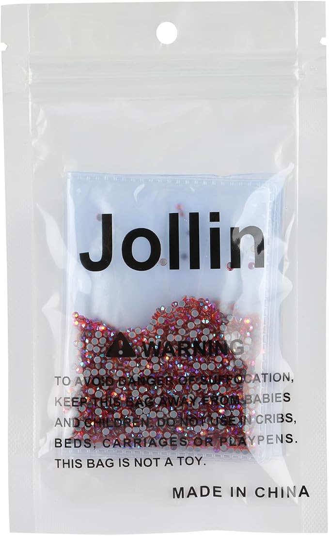 Jollin Hotfix Rhinestones Flatback Crystal Gems 2mm SS6, Red AB | 2880pcs Hot Fix Crystals Glass Rhinestones for Bedazzling, Crafting, Clothes, Shoes & Accessories DIY Decoration - Image 7