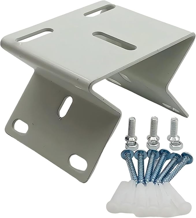 Outdoor Security Camera Corner Mount, White Metal Bracket, 4 Pack | 90-degree clamp, 2.2-4.3 in diameter range, eaves and stairwell placement, hardware included - Image 7