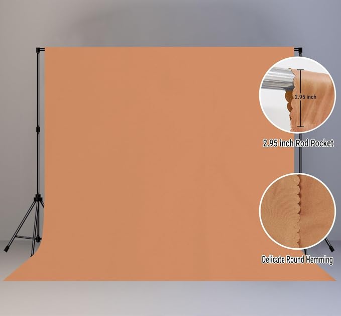 Light Pink Photography Backdrop for Photoshoot, Fabric 10x10ft | Polyester Studio Photo Backgrounds, Non Reflective, Easy to Hang, for Portrait Shoot, Product, Party Decor, Video Creation - Image 2
