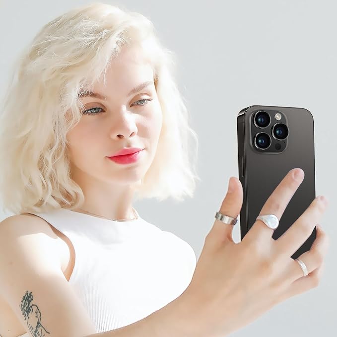 for iPhone 15 Pro and iPhone 15 Pro Max Camera Lens Protector, Anti-Scratch Tempered Glass Len Screen Protector Shockproof Full Protective Camera Cover Case Friendly Lens Cover-Black - Image 7