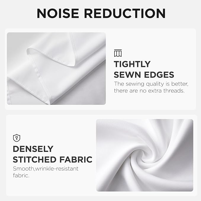 Joydeco 10x10ft White Backdrop Curtain for Parties, Wrinkle Free White Curtains Photo Backdrop for Wedding Decor, Birthday Party Graduation Baby Shower Photography(5ft x 10ft, 2 Panels) - Image 6