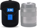JJC Durable Mirrorless Camera Lens Case Protective Case Bag Backpack for Canon RF 50mm F1.8 EF-M 15-45mm F3.5-6.3 Sony 24mm F2.8 35mm F1.8 Fuji XF 35mm F2 and other Lens below 2.56" X 3.07"(D x L) by JJC