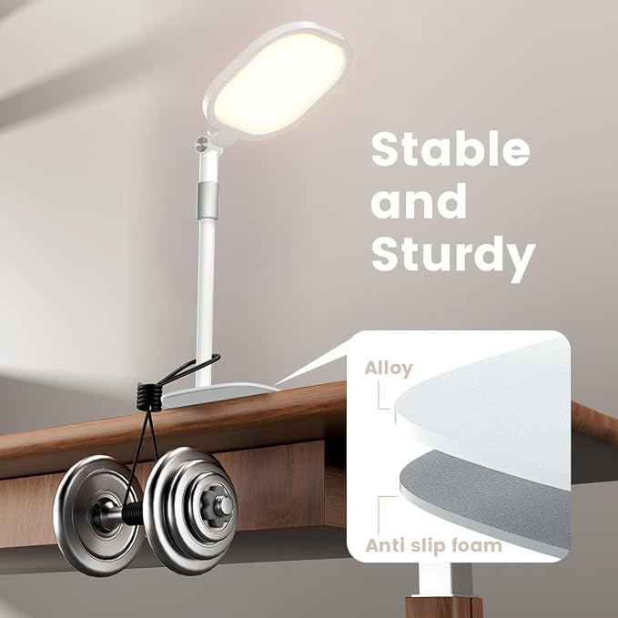 Video Conference Lighting for Zoom with Stand, 30 Modes, CRI>98 | Edge-lit Eye-care Full-screen Ring light, Dimmable with 360° Stand, Memory Func for Zoom, Video Calls, Live Streams, Webcam - Image 7