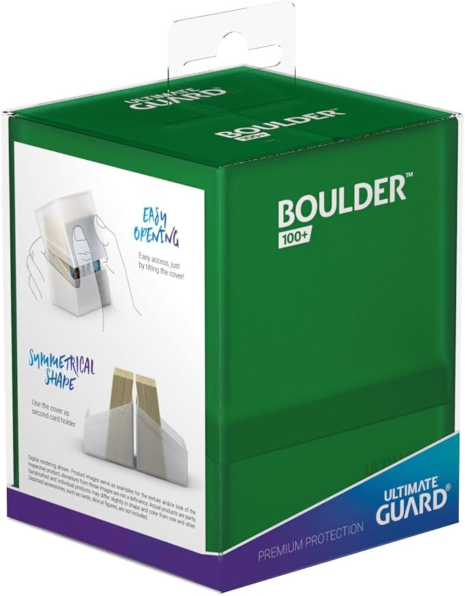 Ultimate Guard Boulder 100+ Classic, Deck Case for 100 Double-Sleeved TCG Cards, Emerald, Secure & Durable Storage for Trading Card Games, Soft-Touch Finish - Image 7