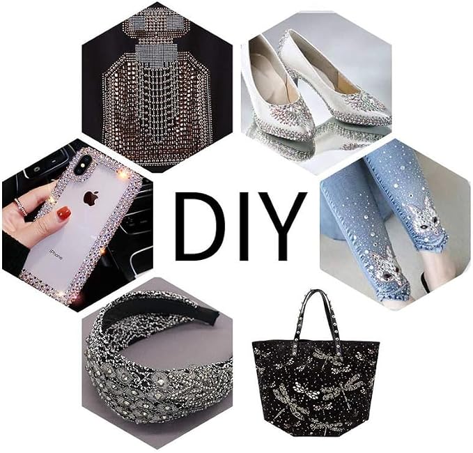 Jollin Hotfix Rhinestones Flatback Crystal Gems 7.2mm SS34, Tanzanite | 288pcs Hot Fix Crystals Glass Rhinestones for Bedazzling, Crafting, Clothes, Shoes & Accessories DIY Decoration - Image 3