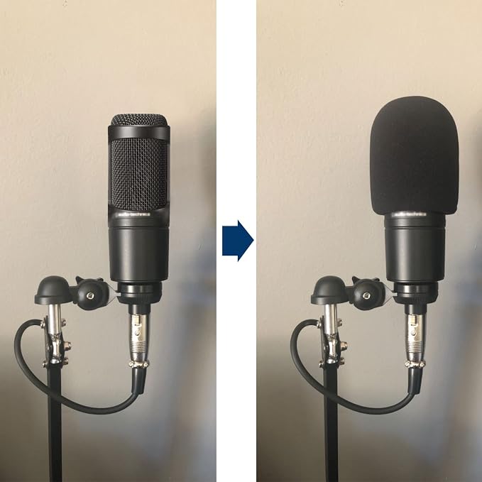 Microphone Covers Foam 1-Pack, High Density Foam Mic Windshield Pop for Mic Condenser Microphone - Image 3