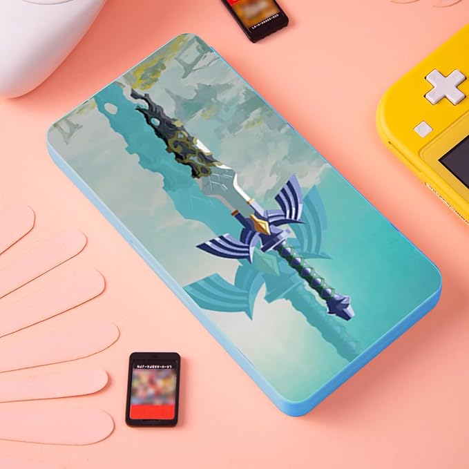 PERFECTSIGHT Switch Game Card Case for Nintendo Switc 2/ OLED/ Lite, 24 Switch Game Holder Cartridge Case with 24 Game & 48 Micro SD Cards Storage, Skyward Sword - Image 7