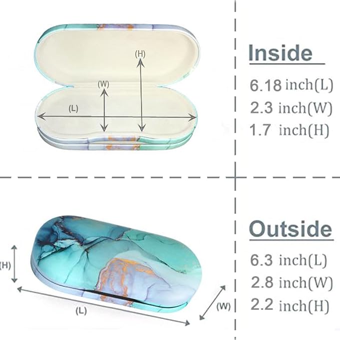 AITIME 2 in 1 Contact Lens and Glasses Case Combo,Contact Travel Case Kit | Double Sided Eye Contact Case with Remover Tool,Storage Organizer Accessories,Cute Eyeglasses Case with Contact Holder - Image 6