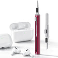Hyashee Cleaner Kit for Airpods Pro 1 2 3 Multi-Function Cleaning Pen with Soft Brush Flocking Sponge for Bluetooth Earphones Case Cleaning Tools (Red) by HyasheeDesignforElectronics