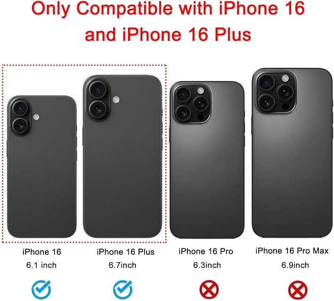 2 Set Back Rear Camera Lens Glass Replacement for iPhone 16 and iPhone 16 Plus with Reparing Toolkit - Image 2