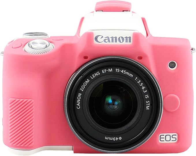 Easy Hood Camera Case for Canon EOS M50/M50 Mark II Digital Camera Rose | Soft Silicone Case Cover, Anti-Scratch, Dustproof, Shockproof, Slim Fit, Lightweight, Easy to Install, Easy to Clean by EasyHood