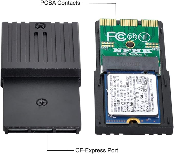 CF-Express Type-B to M.2 NVMe 2230 M-Key Adapter CFE Compatible with XboxSeries XS CH SN530 SSD PCIe4.0 Expansion Memory Card - Image 3