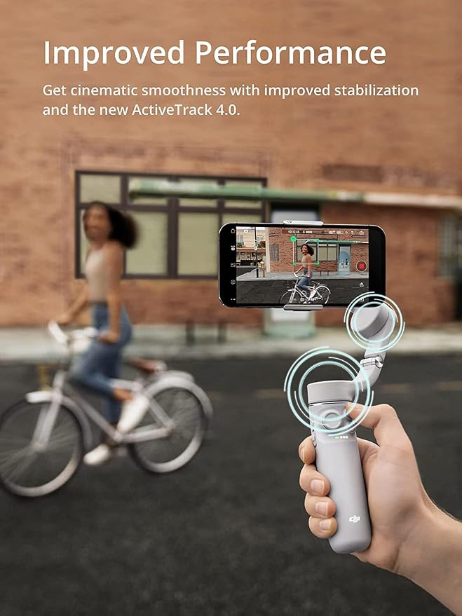 DJI OM 5 Smartphone Gimbal Stabilizer, 3-Axis Phone Gimbal, Built-In Extension Rod, Portable and Foldable, Android and iPhone Gimbal with ShotGuides, Vlogging Stabilizer, YouTube TikTok Video, Gray - Image 4