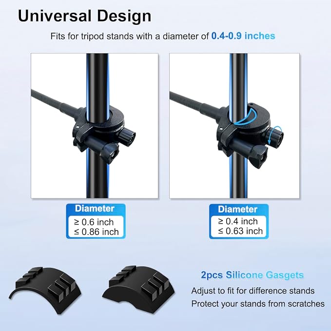JCWINY for Magsafe Mic Stand Phone Holder, Flexible Phone Holder for Microphone Stands Super Magnets iPhone Mic Stand Holder Music Stands Phone Mount for iPhone 15 14 13 12 Pro Max Plus Max Mini - Image 3
