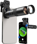 MIAO LAB 10X Telephoto + 200mm Macro Lens for iPhone, 2-in-1 Telephoto & Macro with Universal Clip, Compatible with iPhone 17/16/15/14/13 Series, Samsung, Pixel & Most Android Phones by MIAOLAB