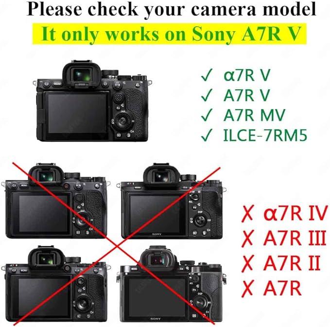 ULBTER Screen Protector for Sony Alpha A7V A7 V A7R VI A7R V [3+2Pack] | A7RVI A7R6 A7RV A75 A7R5 Tempered Glass + Hot Shoe Cover 0.3mm 9H Hardness Anti-Scrach Anti-Fingerprint Anti-Bubble - Image 3