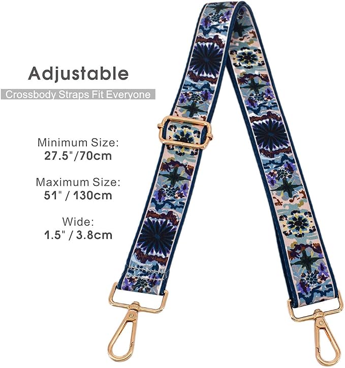 Replacement Purse Strap Shoulder Strap Adjustable Crossbody Strap for Women Crossbody Wide Shoulder Bag - Image 3