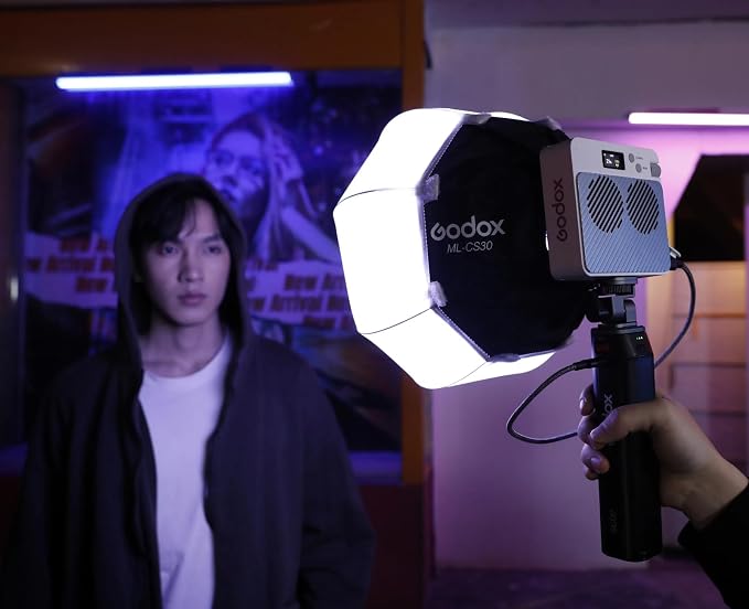 Godox ML100R RGB LED Video Light, 110W 1800K-1000K Full Color RGB LED COB Contiuous Light, 14 FX Effects Photography Light Support APP Control - Image 2