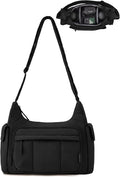 BAGSMART 2 in 1 Puffy Camera Bag for Photographer Everyday Shoulder Bag | Camera Sling Bag with Pockets Crossbody Bag Digital Camera Case for DSLR/Mirrorless Black by BAGSMART
