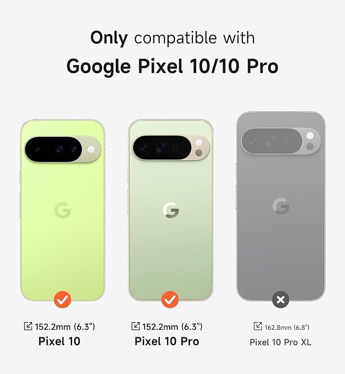 SURITCH for Google Pixel 10/10 Pro Phone Case, Compatible with MagSafe, Protective Cover with Camera Cover & Adjustable Metal Kickstand for Pixel 10/10 Pro 2025 -Sage Green - Image 2
