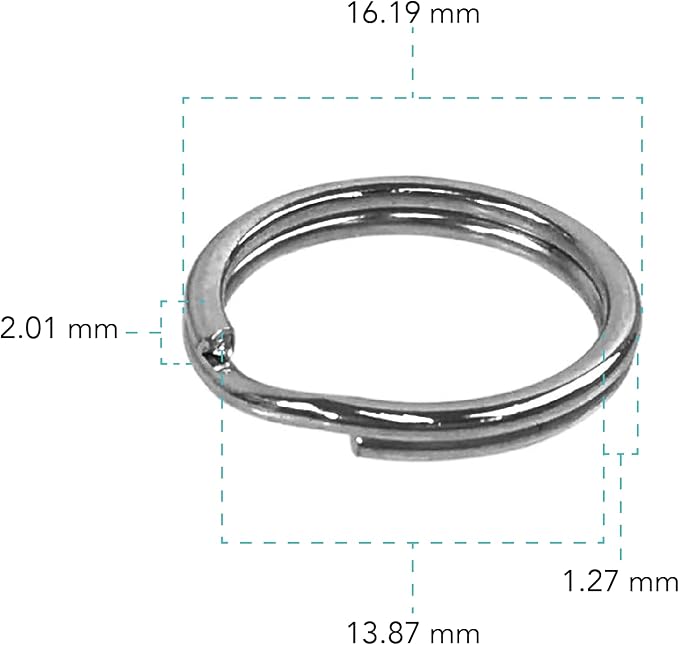 Foto&Tech Stainless Steel Round Lug Ring Camera Strap Split Ring for Small Cameras - Image 3