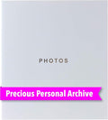 Kiera Grace Jocelyn Photo Album, 80-Page Photo Book with CD Storage Pocket, Holds 400 4 x 6 Pictures, Ideal for Weddings and Scrapbooks, Enhances Bookshelf Decor, White by KieraGrace