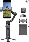 DJI Osmo Mobile 8 + Mic Mini Transmitter (Infinity Black) | Gimbal Stabilizer for phone, AI Native Tracking with Audio & Lighting, 360° Pan Rotation, Built-in Extension Rod & Tripod by Unknown