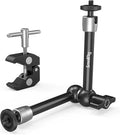 SMALLRIG Clamp w/ 1/4" and 3/8" Thread and 9.8 Inches Adjustable Friction Power Articulating Magic Arm with 1/4" Thread Screw for LCD Monitor/LED Lights - KBUM2732B by SmallRig