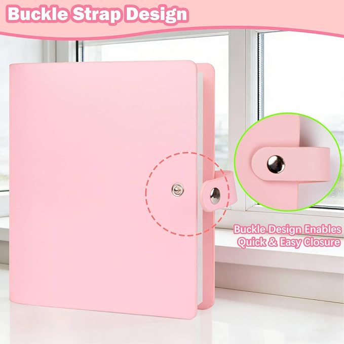 Ruibytree 320 Pockets Album for Instax Mini & Polaroid 2x3" Pictures, Pink | Gift-Ready Packaging, PU Leather Cover, Acid-Free Pages, Side-Loading Clear Pockets, Durable Binding, Easy Photo Viewing - Image 6