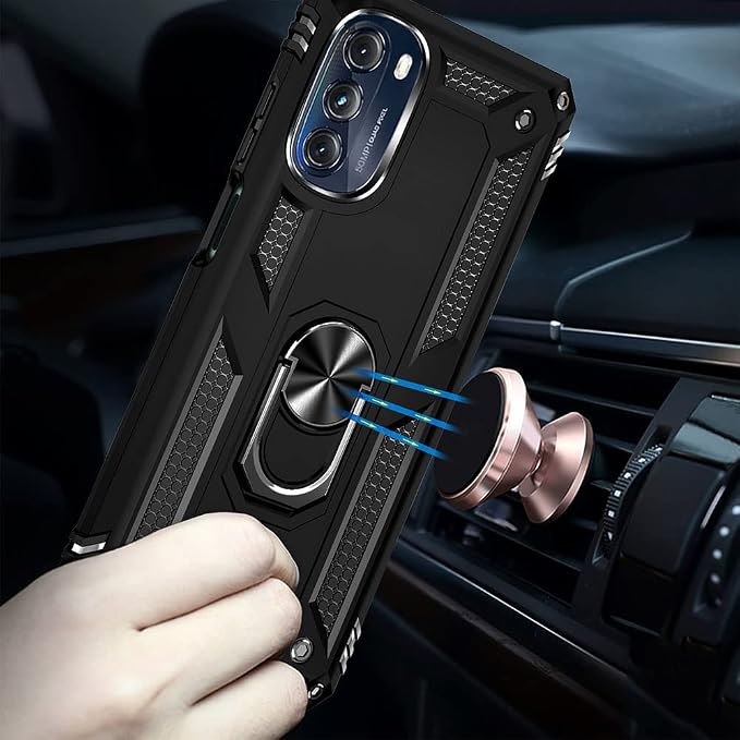 for Moto G 5G 2022 Case, Motorola Moto G 5G Case with HD Screen Protector, [Military Grade 16ft. Drop Tested] Ring Shockproof Protective Phone Case for Motorola G 5G 2022,Black - Image 6