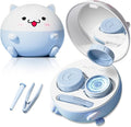 Vastsoon Cute Contact Lens Cleaner, Case Cleaning Machine with Solution Soak Case and Contact Lens Applicator Tool for Daily Vision Care, Travel Size (Blue) by Vastsoon