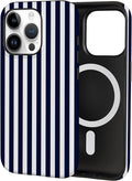 TPU Phone Case for iPhone 15 Pro Max, MagSafe Wireless Charging Compatible, Shockproof Slim Fit Protective Cover with Anti-Yellowing & Raised Camera Protection (Stripe 3, iPhone 15 Pro Max) by Unknown
